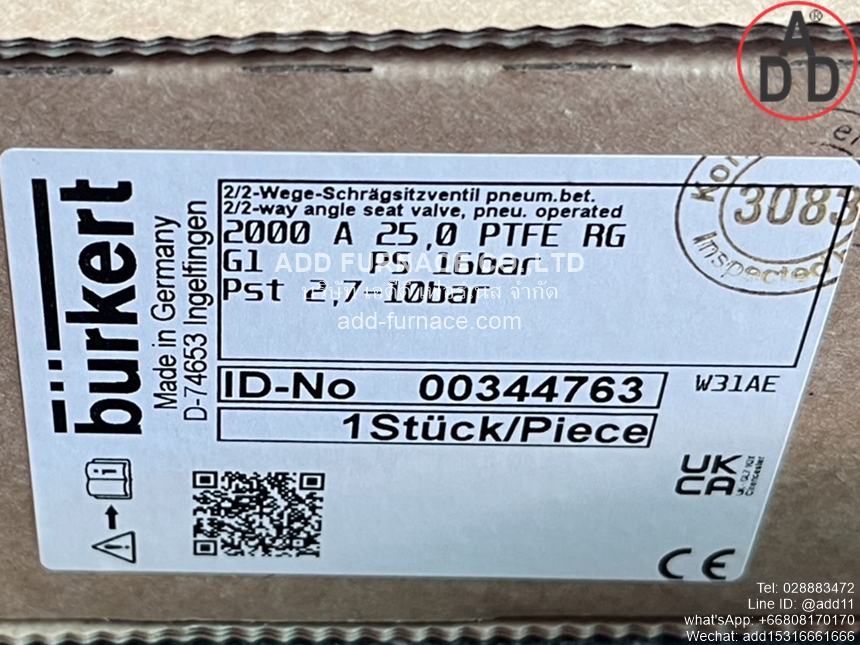 Burkert 2000 A 25,0 PTFE RG (2)